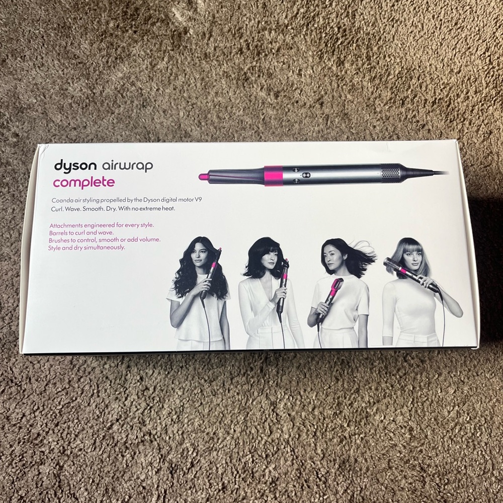 Dyson Airwrap Complete Styler in Silver and Pink